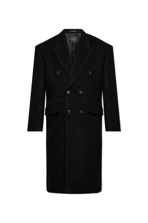 コート DOLCE & GABBANA WHITE AND BLACK COAT DOLCE & GABBANA Jacket Black Single Breasted Trench Coat